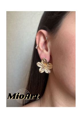 گوشواره جواهر طلائی MioArt - کد 870686190