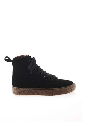 بوت / نیم بوت مشکی زنانه چرم خالص Bueno Shoes - کد 193125901