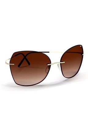 عینک آفتابی طلائی زنانه UV400 Silhouette - کد 809100349