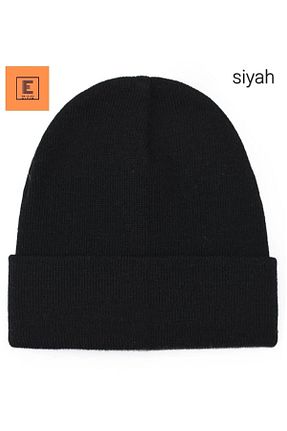 کلاه مشکی زنانه اکریلیک EMKA GİYİM - کد 647802546