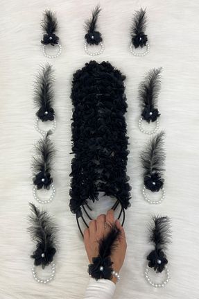 عقد و عروسی و حنابندان مشکی ZEYMERADE - کد 870358902