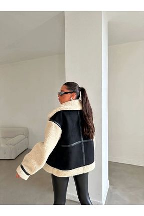 کاپشن مشکی زنانه بیکر VESS MODA - کد 861207862