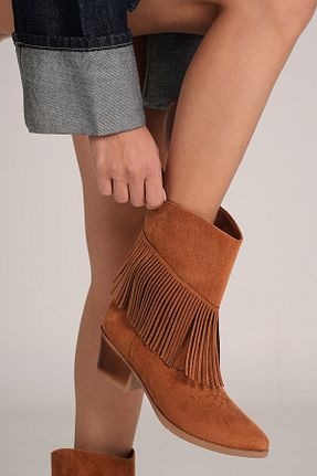 بوت / نیم بوت قهوه ای زنانه چرم مصنوعی Bestyle - کد 866222557