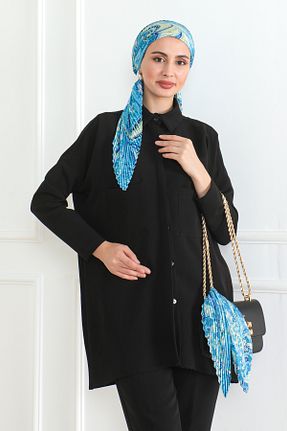 روسری آبی ساتن ESSAHRA - کد 870737514