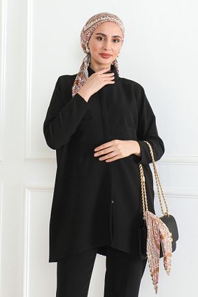 روسری قهوه ای ساتن ESSAHRA - کد 870737877