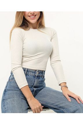 بلوز سفید زنانه ساده HG - کد 870739076