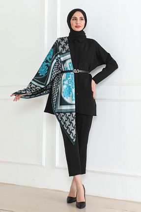 روسری فیروزه ای İpek Tivil ESSAHRA - کد 870740827