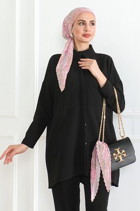 روسری صورتی ساتن ESSAHRA - کد 870737255