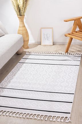 فرش بژ قابل شستشو Koza Halı - کد 322940856