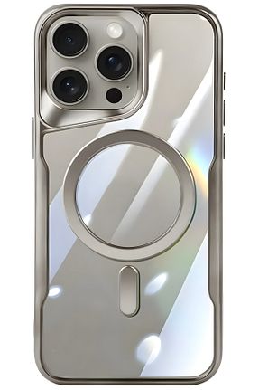 کاور و قاب طوسی iPhone 15 Pro Fibaks - کد 858717396