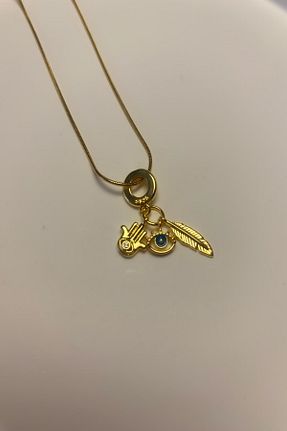 گردنبند استیل ( فولاد ) طلائی زنانه استیل (فولاد) DEMOKAN - کد 870752100