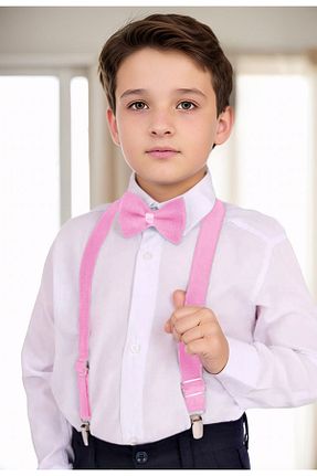 پیراهن صورتی بچه گانه یقه مردانه Delfini kids - کد 871128667