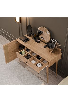 میز آرایش و میز توالت قهوه ای Suntalam Mezza - کد 871126512