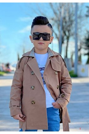 ترنچکت بژ بچه گانه پنبه ای N.S.K NEWSTAR KİDS - کد 870838649