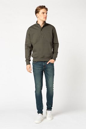 سوئیشرت خاکی مردانه ساده Vigoss Jeans - کد 94981953