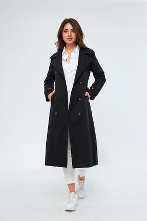 ترنچکت مشکی زنانه %100 پنبه PASTELASTORE - کد 851671499