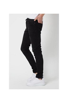 شلوار جین مشکی مردانه پاچه تنگ CLASSİCS MEN - کد 870859213