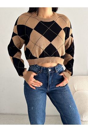 پلیور قهوه ای زنانه Baklava Genel Markalar - کد 870861809