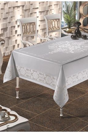 رومیزی طوسی پلی استر Zeria Home - کد 857754674