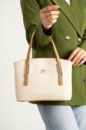 کیف دستی بژ زنانه سایز متوسط Just Polo - کد 201962196