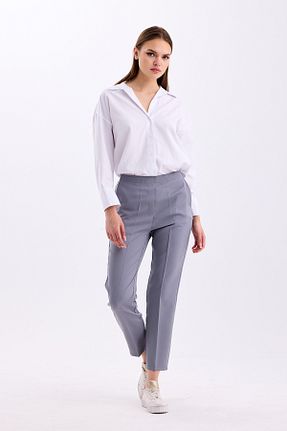 شلوار طوسی زنانه مخلوط پلی استر PASTELASTORE - کد 834433945