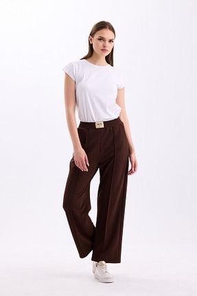 شلوار قهوه ای زنانه مخلوط پلی آمید PASTELASTORE - کد 834929546