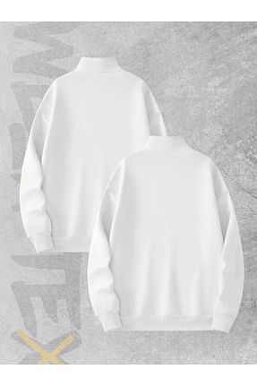 سوئیشرت سفید زنانه چاپی WEARTEX - کد 870863587