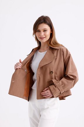 ترنچکت بژ زنانه %100 پنبه PASTELASTORE - کد 844974135