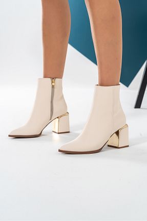 بوت / نیم بوت بژ زنانه چرم مصنوعی ESPADRİN - کد 870872667