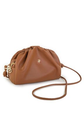 کیف پستچی قهوه ای زنانه چرم مصنوعی Nas Bag - کد 870879198