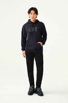 سوئیشرت مشکی مردانه چاپی Loft - کد 870866691