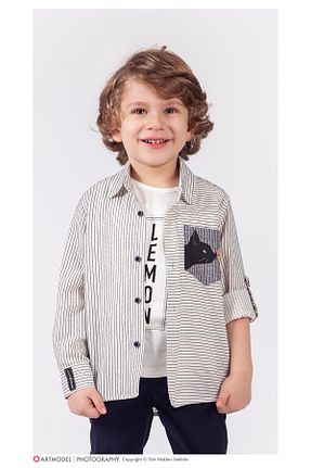 ست بالاتنه و پائین تنه آبی بچه گانه بافتنی Lemon - کد 871237631