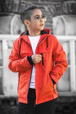 بادگیر و بارانی نارنجی بچه گانه مخلوط پلی استر Zaziko Kids - کد 825253125
