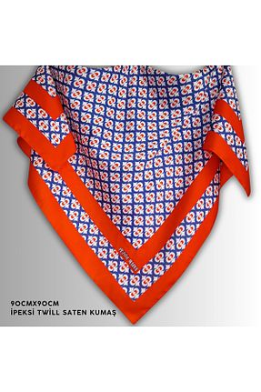 روسری قرمز ساتن POZİTİF MRK - کد 870890792