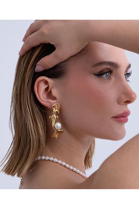گوشواره جواهر طلائی Ma Atölye - کد 763926195