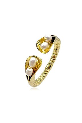 دستبند جواهر طلائی زنانه مروارید Ma Atölye - کد 810441353
