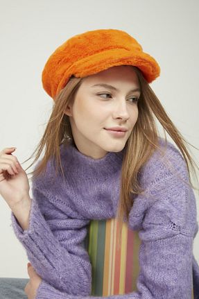 کلاه نارنجی زنانه اکریلیک FELLMENS - کد 870904930