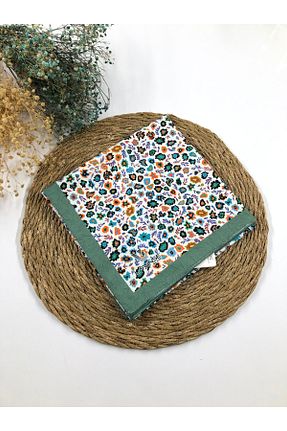 روسری سبز پنبه ای Kamelya - کد 870904352