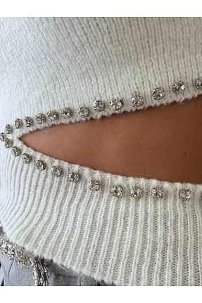 بلوز سفید زنانه ساده MODA - کد 870905302