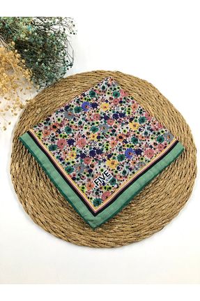 روسری سبز پنبه ای Kamelya - کد 870912288