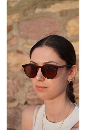 عینک آفتابی زرشکی زنانه UV400 shop - کد 870917696