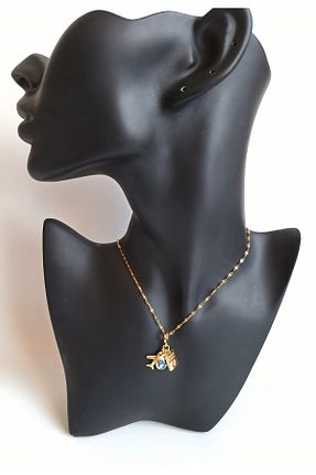 گردنبند جواهر طلائی زنانه استیل ضد زنگ Genel Markalar - کد 870942239