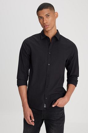 پیراهن مشکی مردانه رگولار Lee - کد 824155395