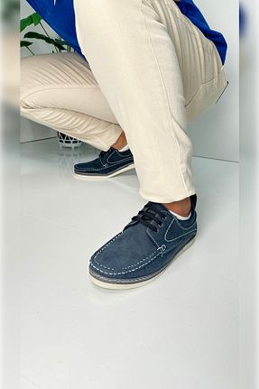 کفش کلاسیک سرمه ای مردانه چرم مصنوعی İmerShoes - کد 859766329