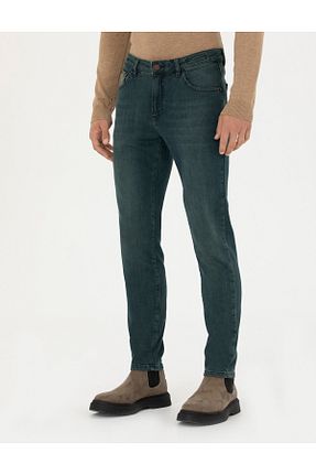 شلوار جین آبی مردانه پاچه تنگ Pierre Cardin - کد 770027264