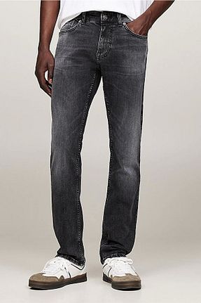 شلوار جین طوسی مردانه پاچه تنگ Tommy Hilfiger - کد 870908245