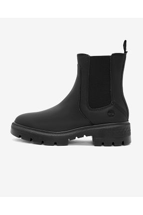 بوت / نیم بوت مشکی زنانه چرم مصنوعی Timberland - کد 767484035