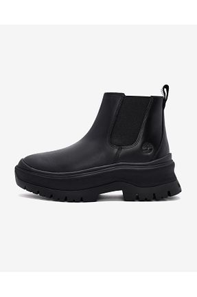 بوت / نیم بوت مشکی زنانه چرم مصنوعی Timberland - کد 854445969