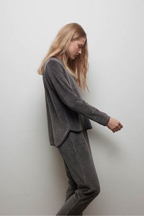 تیشرت طوسی زنانه رگولار Hays - کد 871033119