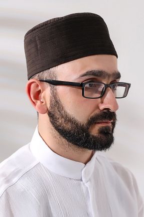کلاه قهوه ای مردانه مخمل ihvanonline - کد 781534552